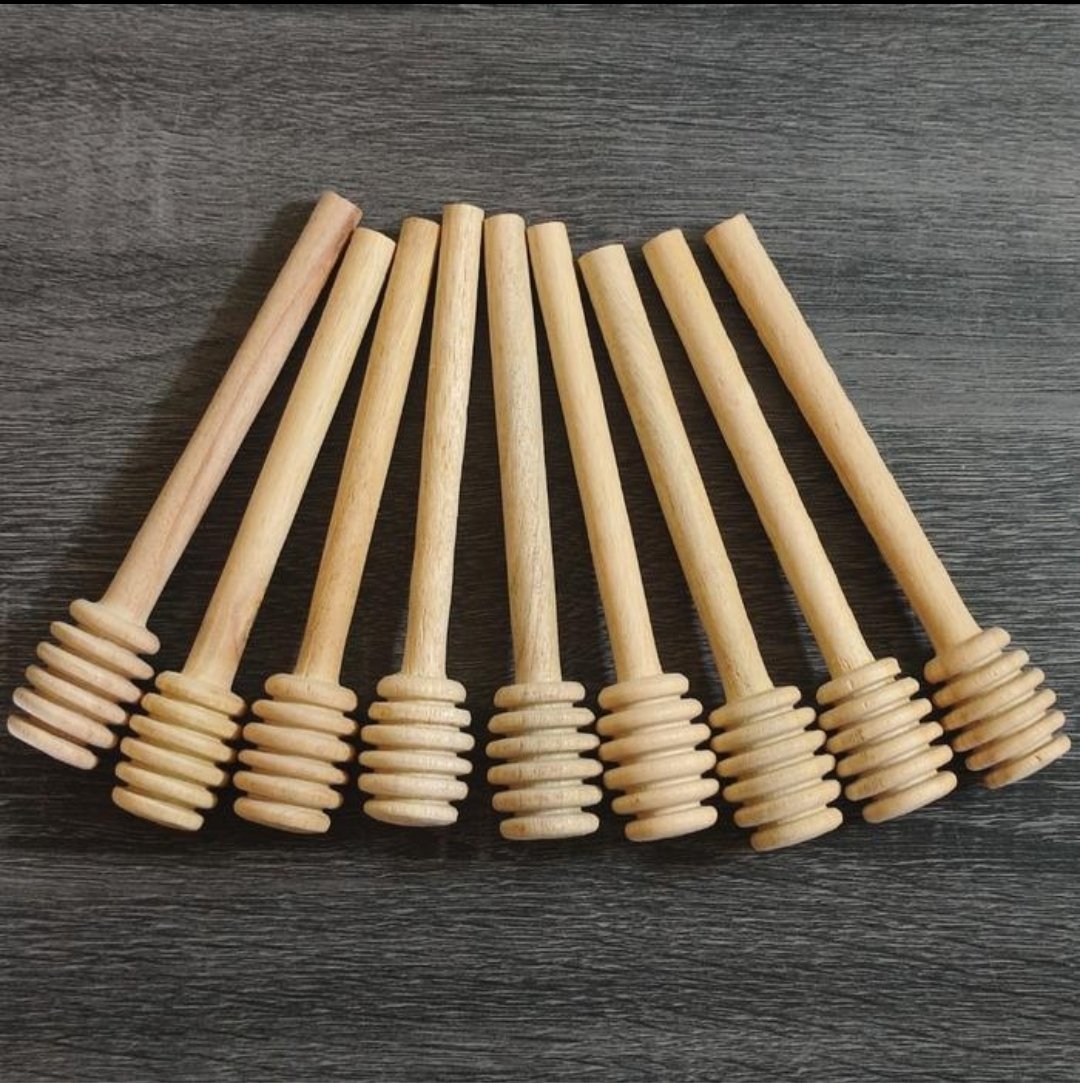 SENDOK MADU 13CM LURUS MAHONI - Image 2