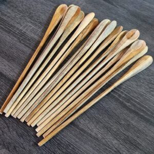 SENDOK STIK 25 CM KAYU JATI MAS