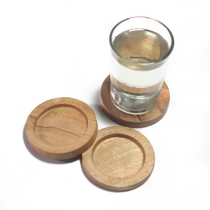 COASTER 8 CM ALAS GELAS MAHONI - Image 4