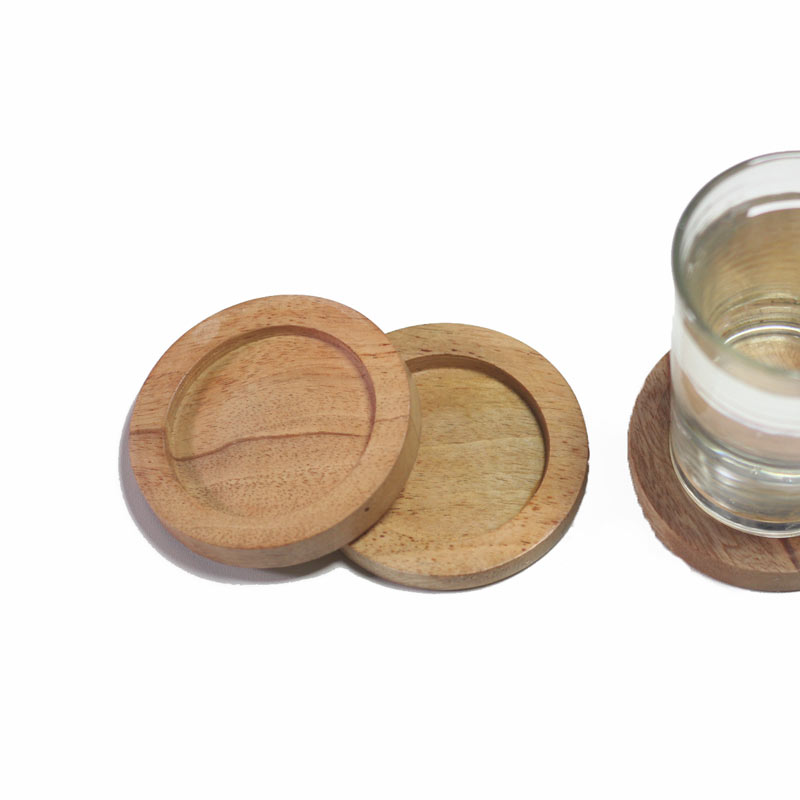 COASTER 8 CM ALAS GELAS MAHONI - Image 3