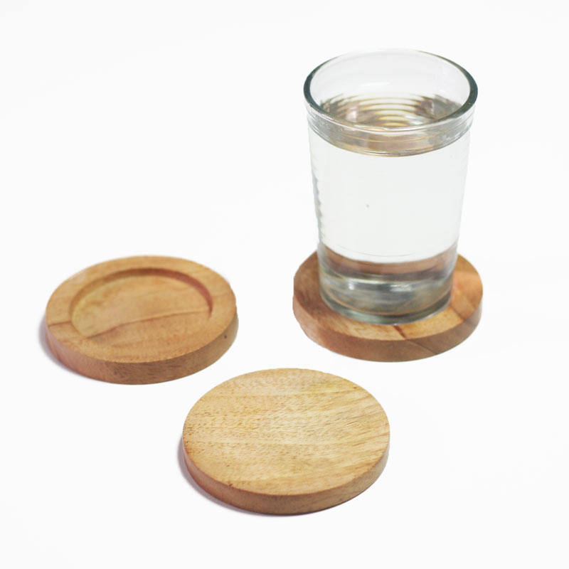 COASTER 8 CM ALAS GELAS MAHONI - Image 2