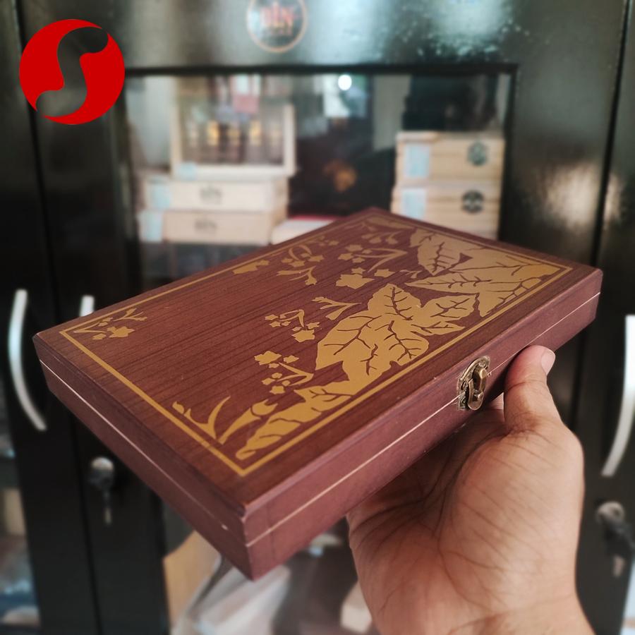 BOX KAYU MULTIPLEK FINISH JATI ORNAMEN SABLON - Image 2