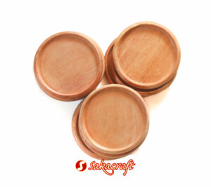 COASTER 9,5 CM ALAS GELAS TEPI LENGKUNG