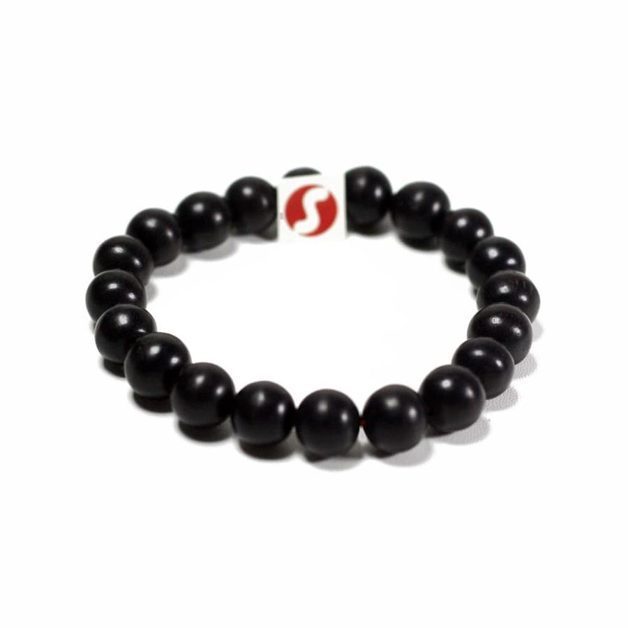 GELANG KAYU HITAM 10 MM BULAT - Image 2