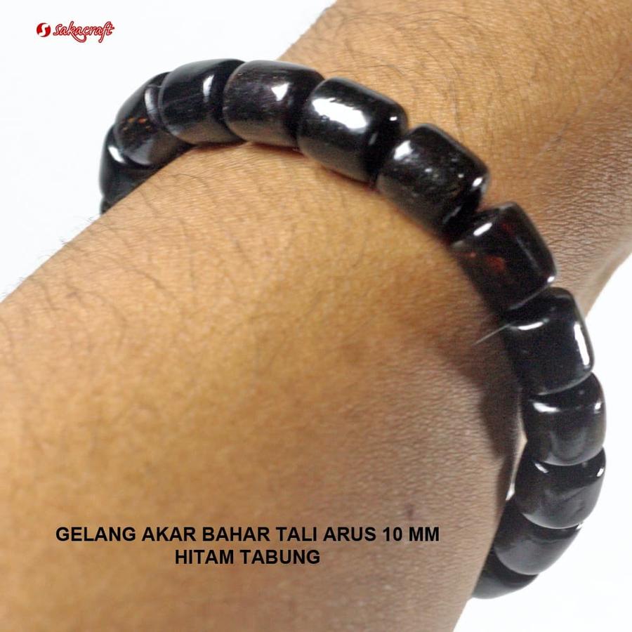 GELANG TALIARUS 10 MM HITAM TABUNG - Image 2
