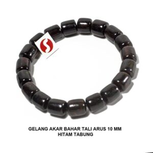 GELANG TALIARUS 10 MM HITAM TABUNG