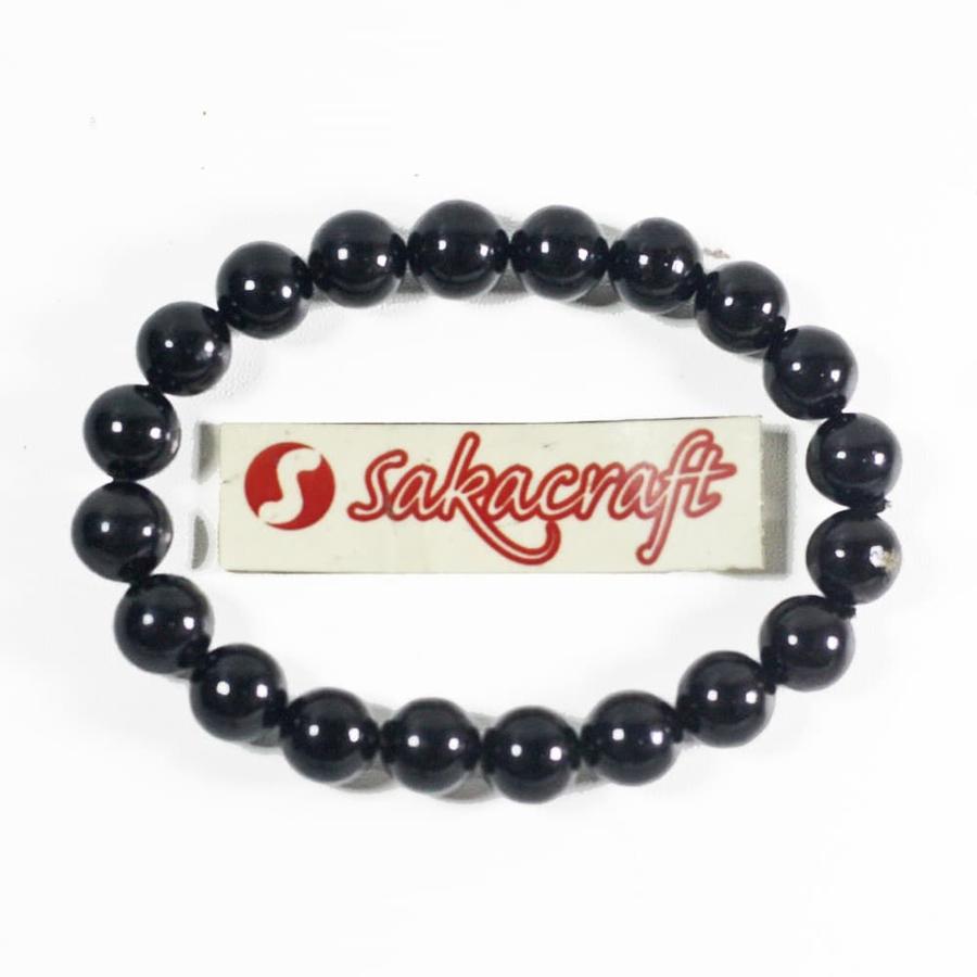 GELANG TALIARUS 9 MM SERAT HITAM BULAT - Image 3