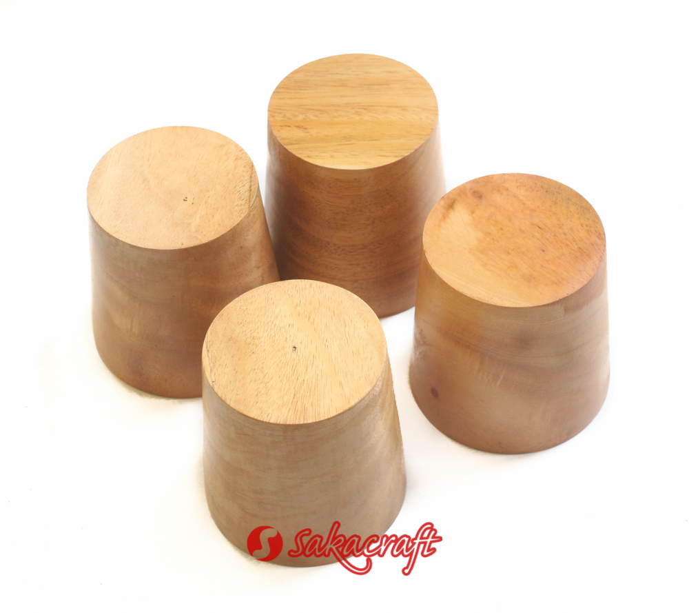 GELAS PENDEK 6 CM MAHONI - Image 3