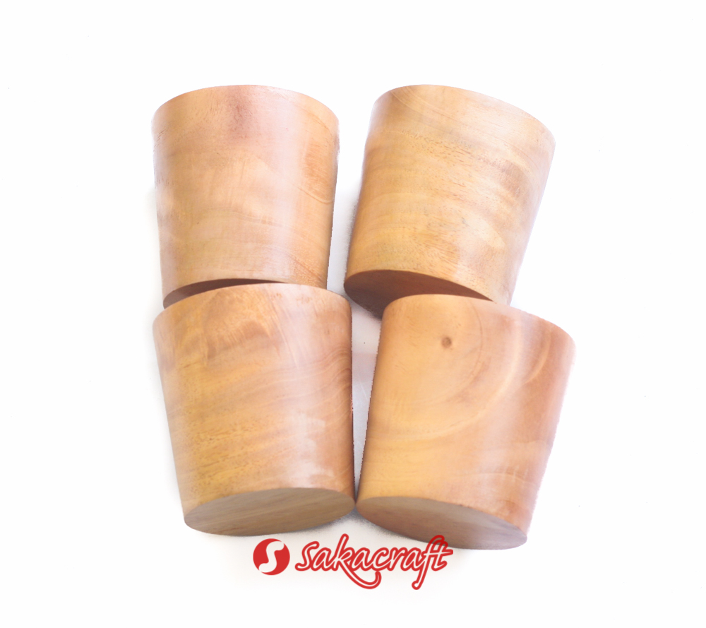 GELAS PENDEK 6 CM MAHONI - Image 4