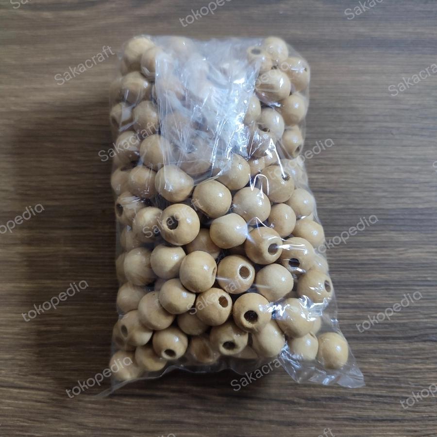 MANIK KAYU 10 MM KREM 100 GRAM - Image 2