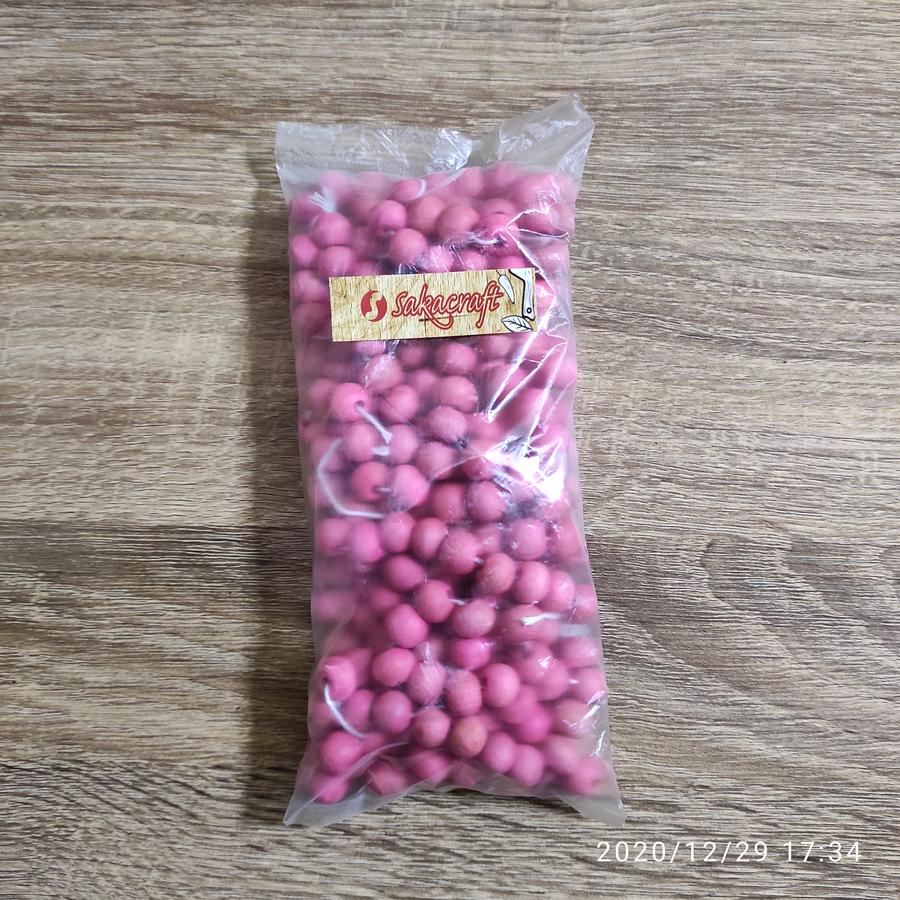 MANIK KAYU 10 MM PINK DOFF 100 GRAM - Image 2