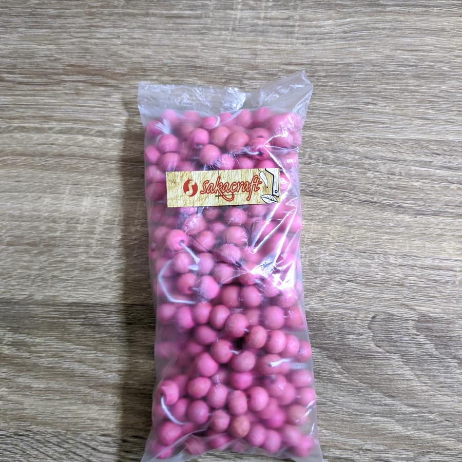 MANIK KAYU 10 MM PINK DOFF 100 GRAM - Image 3