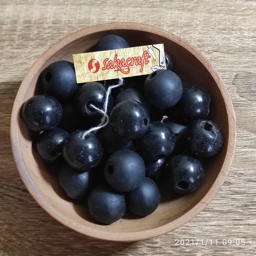 MANIK KAYU 20 MM HITAM 100 GRAM - Image 2