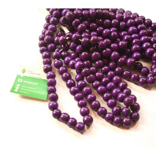 MANIK KAYU 12 MM UNGU TUA 100 GRAM - Image 5