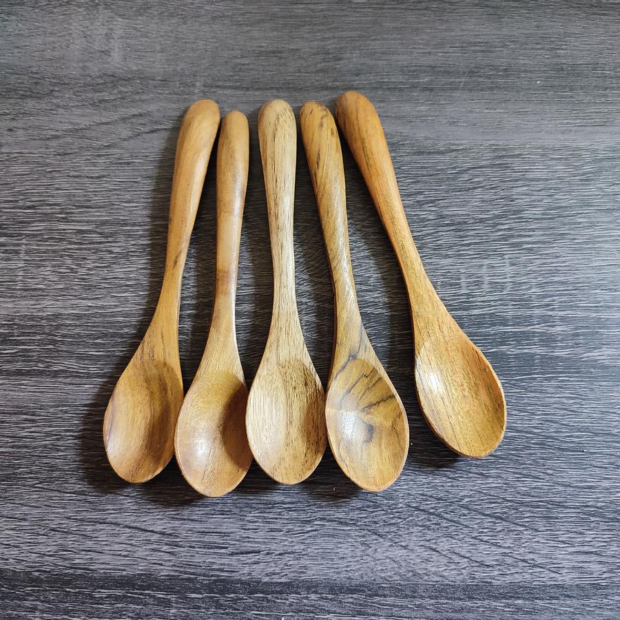 SENDOK OVAL 15 CM JATI - Image 2