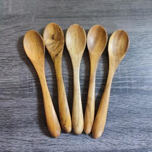 SENDOK OVAL 15 CM JATI