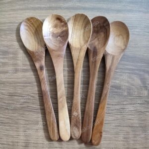 SENDOK 18 CM GAGANG LURUS JATI