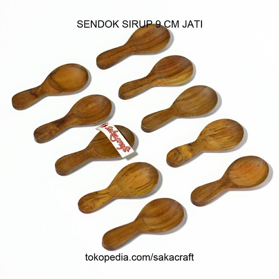 SENDOK SIRUP 9 CM JATI - Image 3