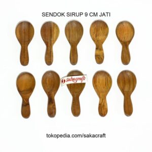 SENDOK SIRUP 9 CM JATI