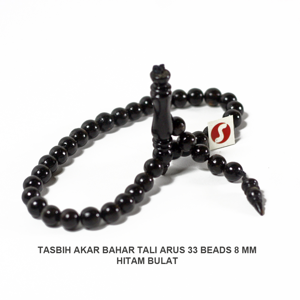 TASBIH 33 TALIARUS 8 MM HITAM BULAT - Image 3