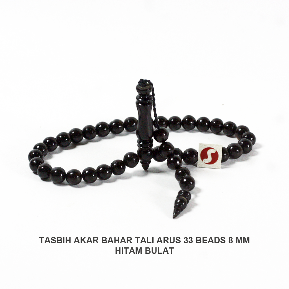 TASBIH 33 TALIARUS 8 MM HITAM BULAT - Image 4