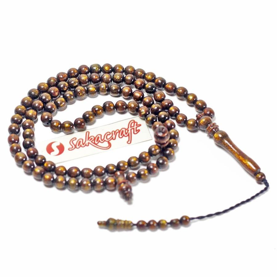 TASBIH 99 TALIARUS 7 MM SERAT TEH EMAS - Image 2