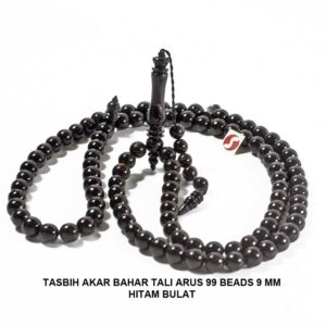 TASBIH 99 TALIARUS 9 MM HITAM BULAT