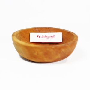 WADAH SAJI 10 CM MAHONI BULAT LENGKUNG