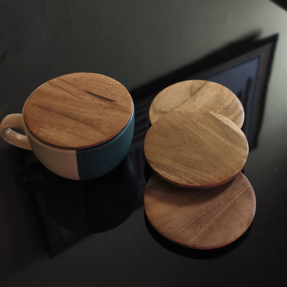 TUTUP CANGKIR KOPI 8 CM JATI - Image 4