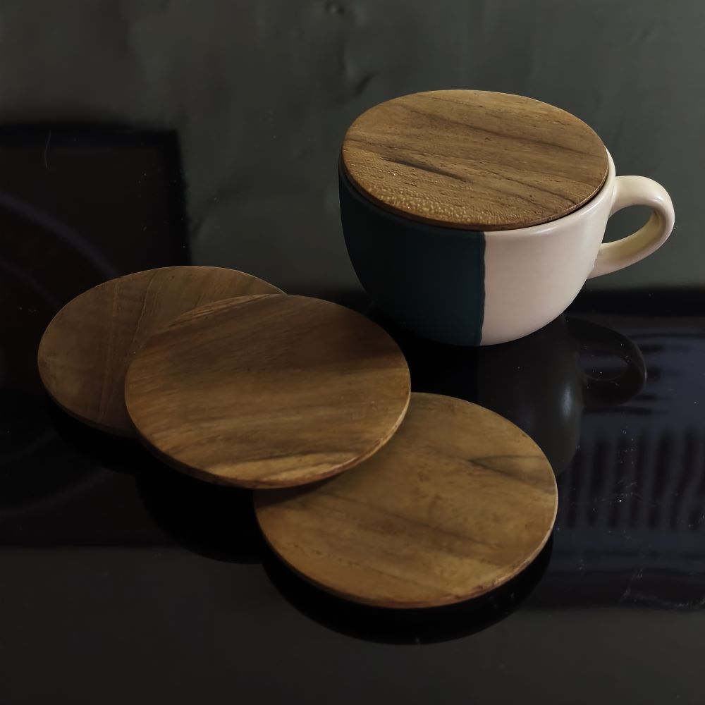 TUTUP CANGKIR KOPI 8 CM JATI - Image 3