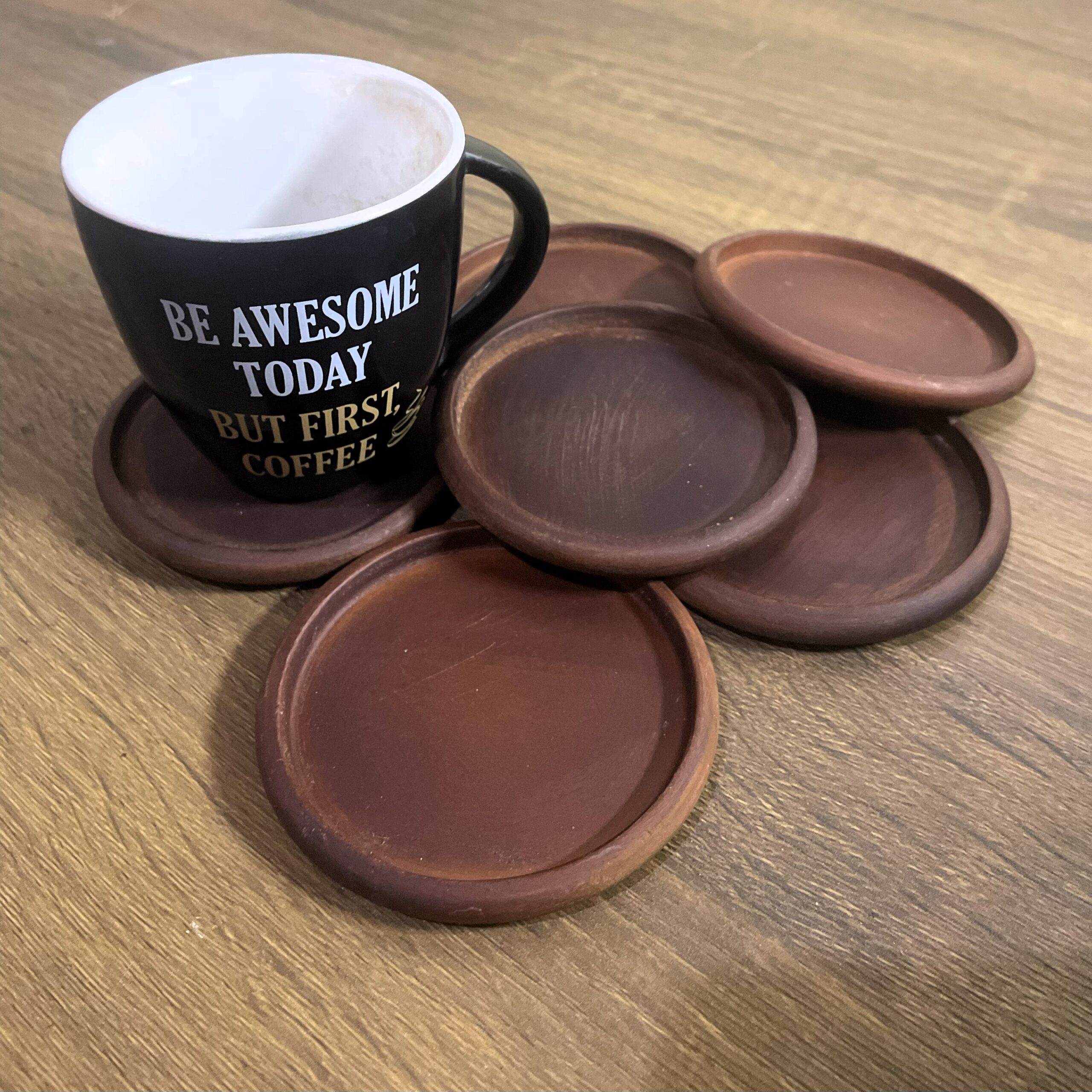 COASTER DARK CHOCO 9 CM LID LENGKUNG - Image 2